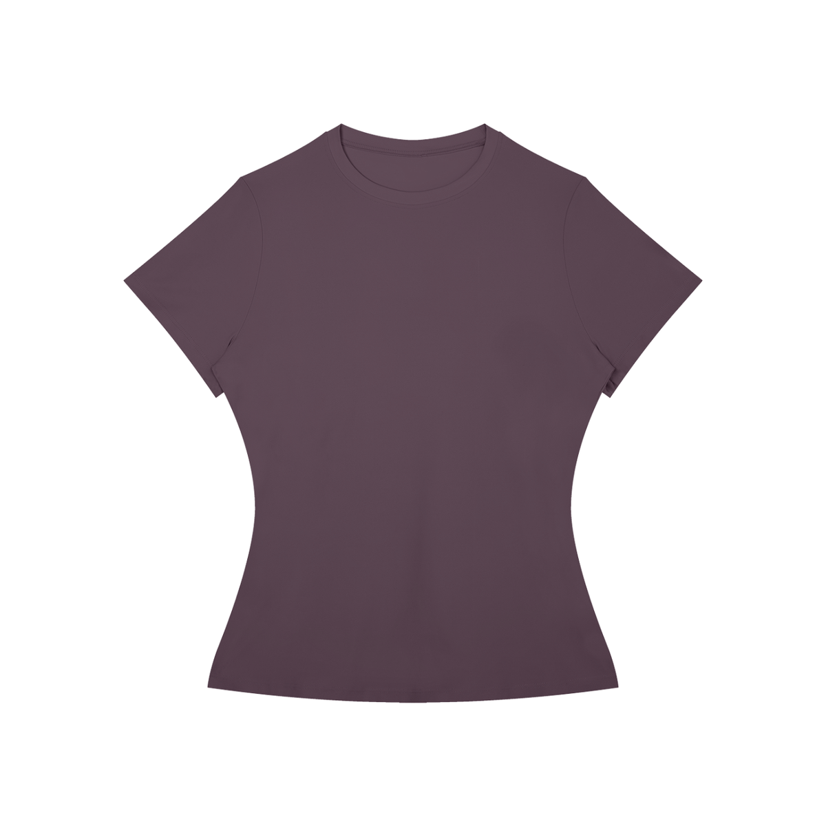 Women's Fitted Training Tee in Plum Purple, front