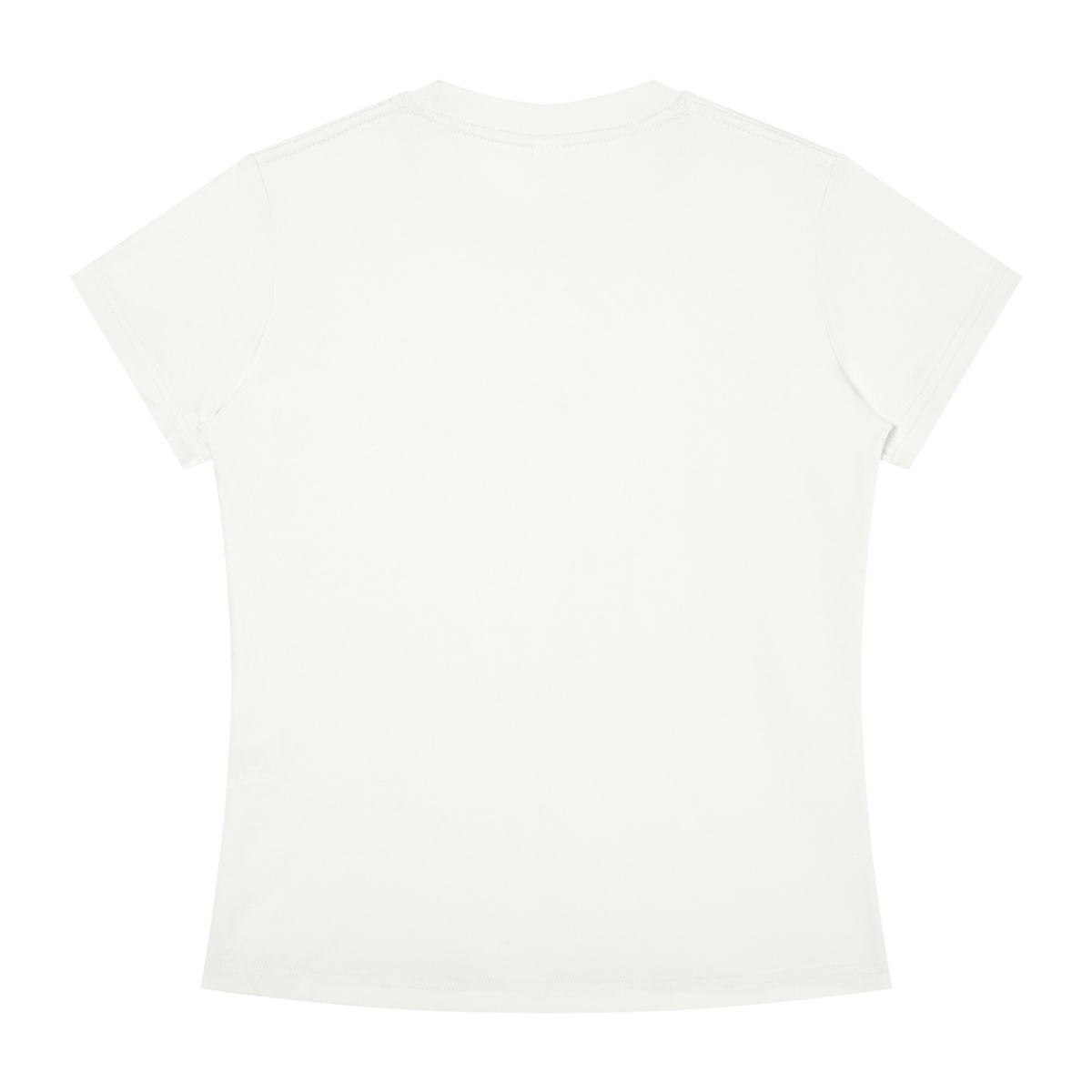 Women's Slim Fit Tee in White, back