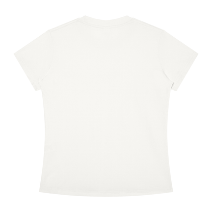 Women's Slim Fit Tee in White, back