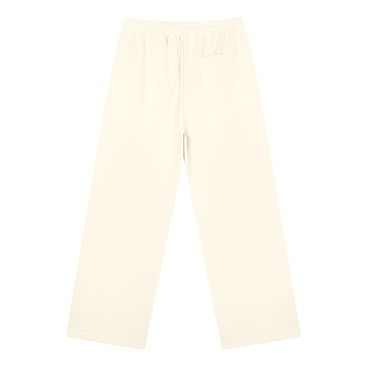 Straight Leg Fleece Track Pants in Apricot, back