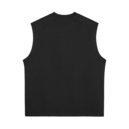 Quick-Dry Cooling Singlet in Black, back