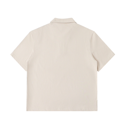 Half-Zip Cotton Polo