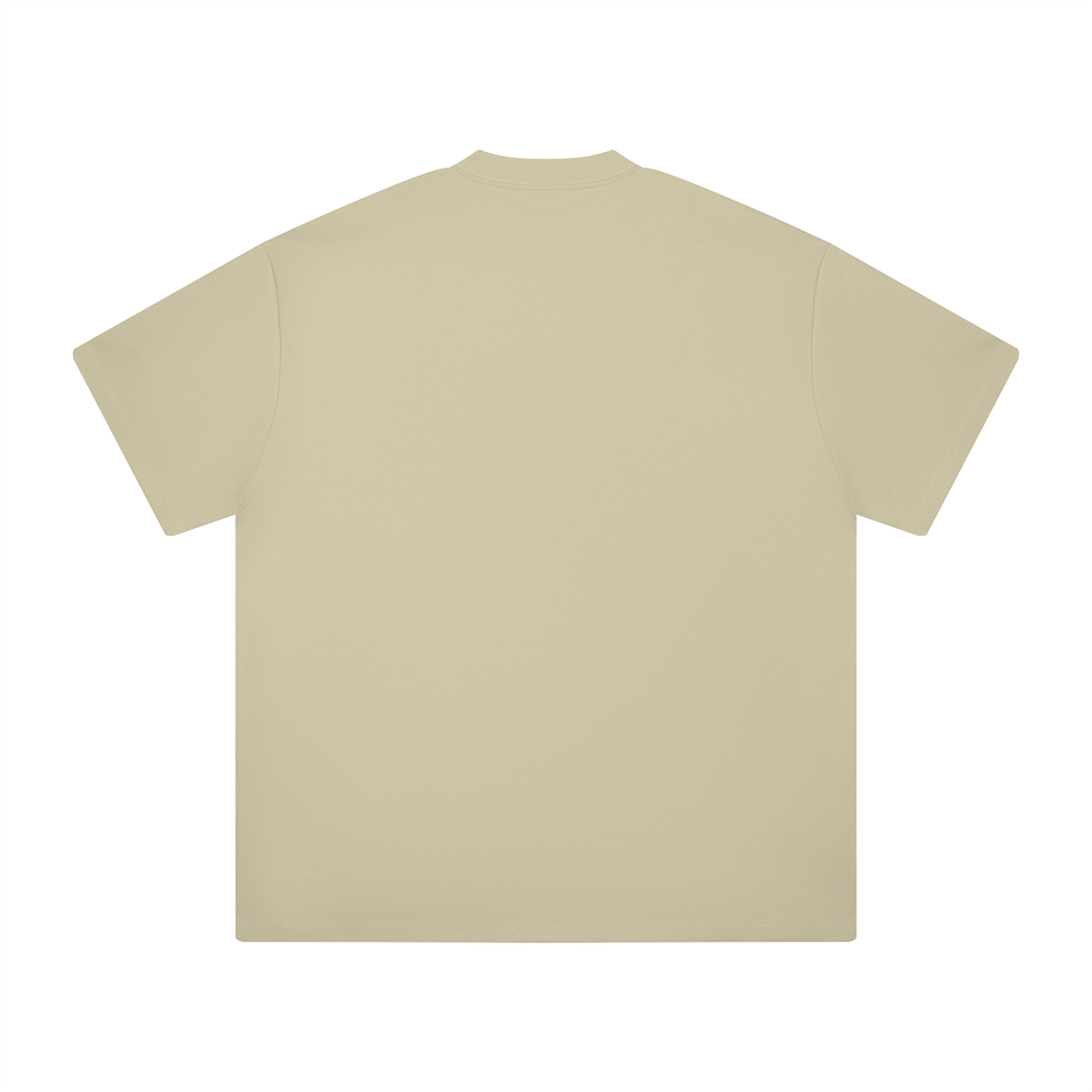 Ultra Heavyweight Tee in Pale Khaki, back