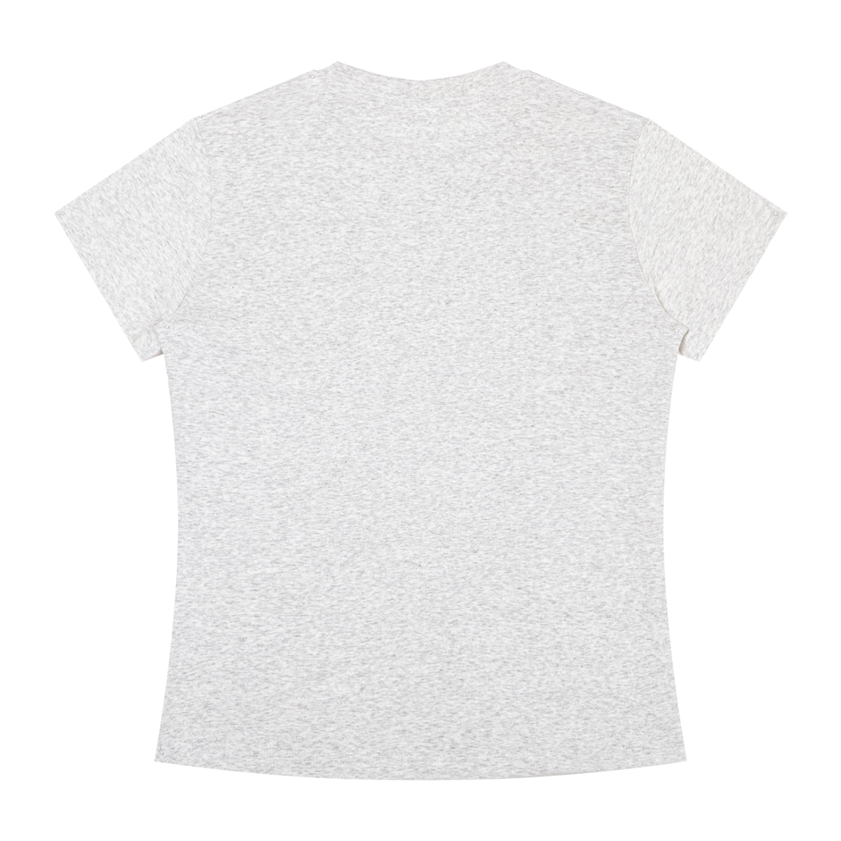 Women's Slim Fit Tee in Oat Grey, back