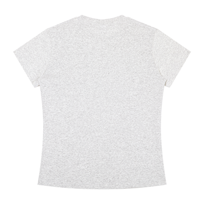 Women's Slim Fit Tee in Oat Grey, back