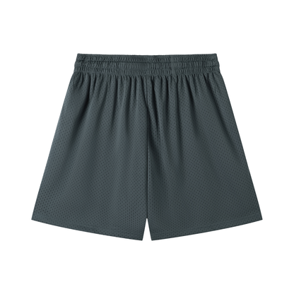 Mesh Training Shorts in Grey, back