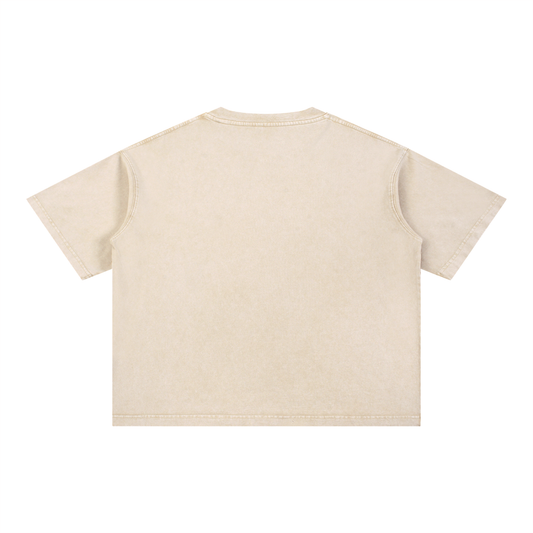 Mineral Wash Boxy Cotton T-Shirt