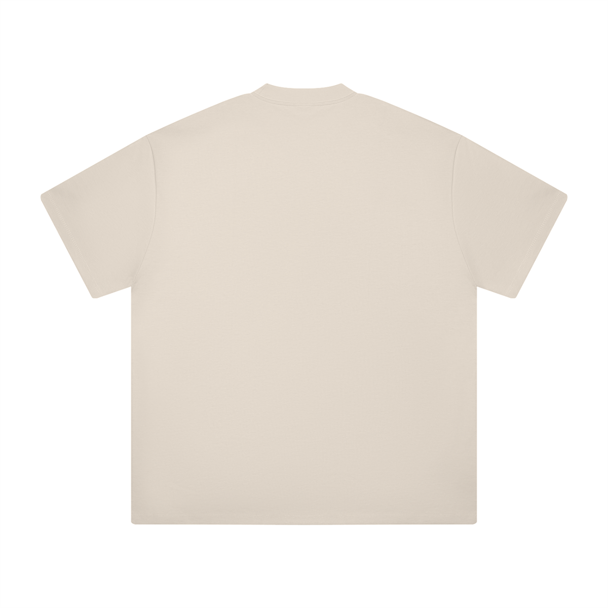 Ultra Heavyweight Tee in Light Apricot, back