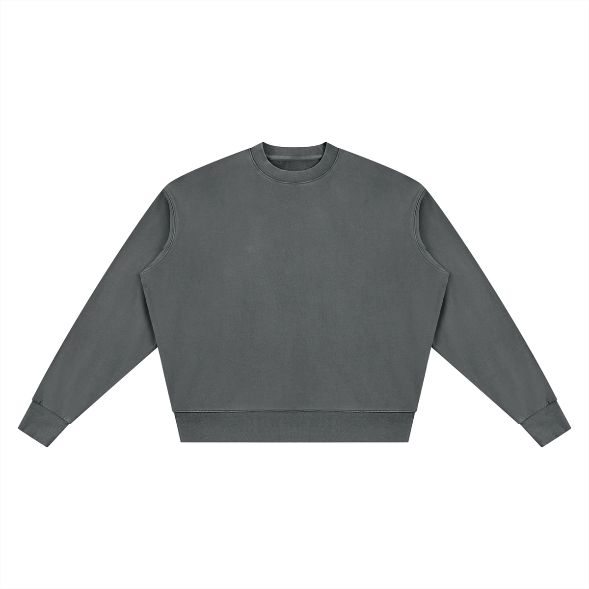 Vintage Wash Crew Sweatshirt in Dark Grey, front