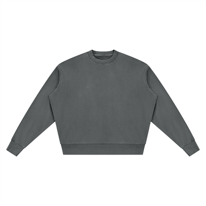 Vintage Wash Crew Sweatshirt in Dark Grey, front
