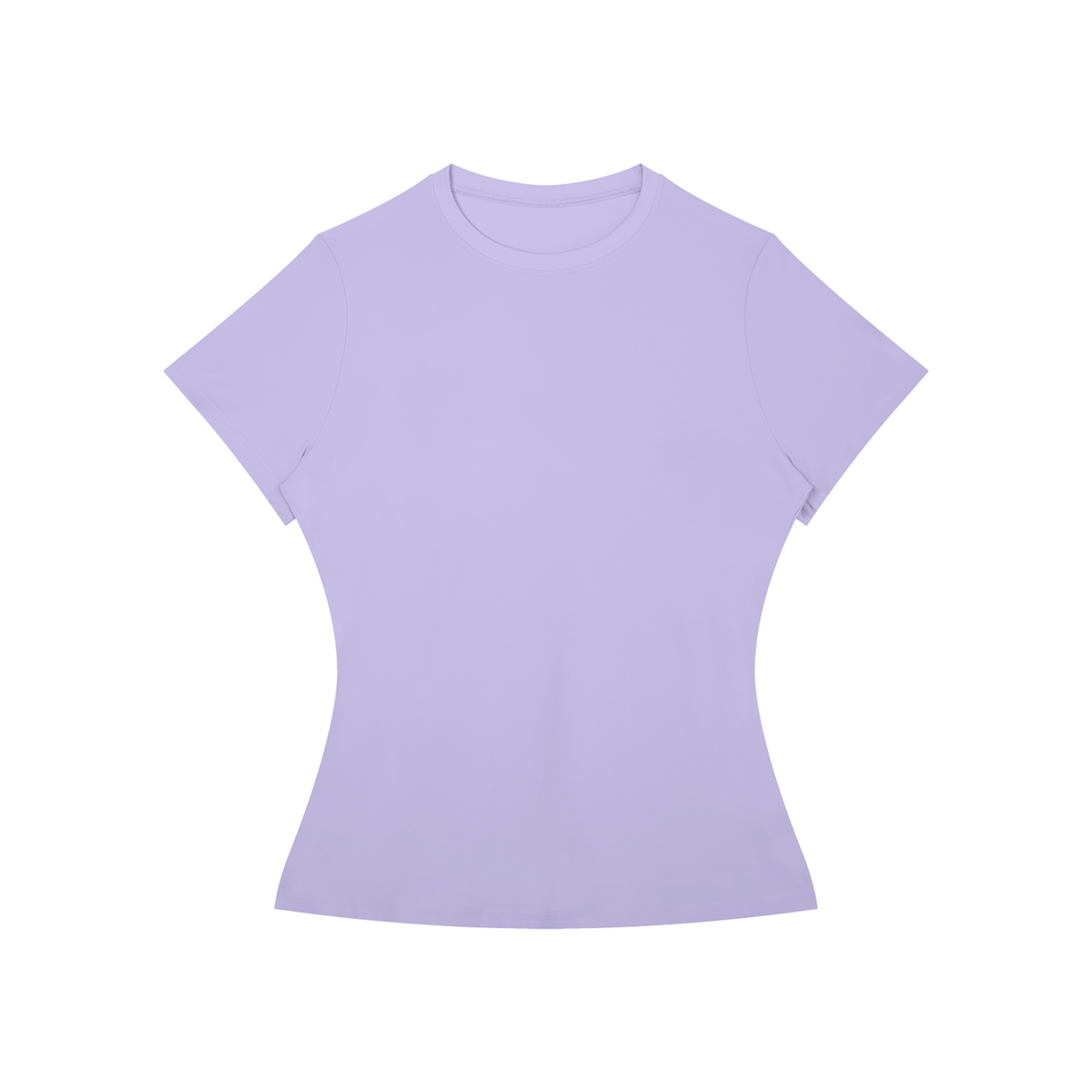 Women's Fitted Training Tee in Lavender, front
