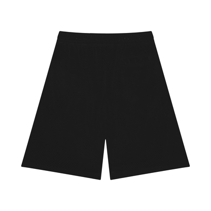 Mesh Basketball Shorts in Black, back
