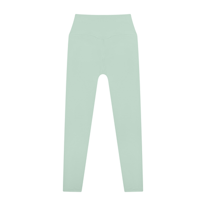 High Waisted Leggings in Mint Green, back