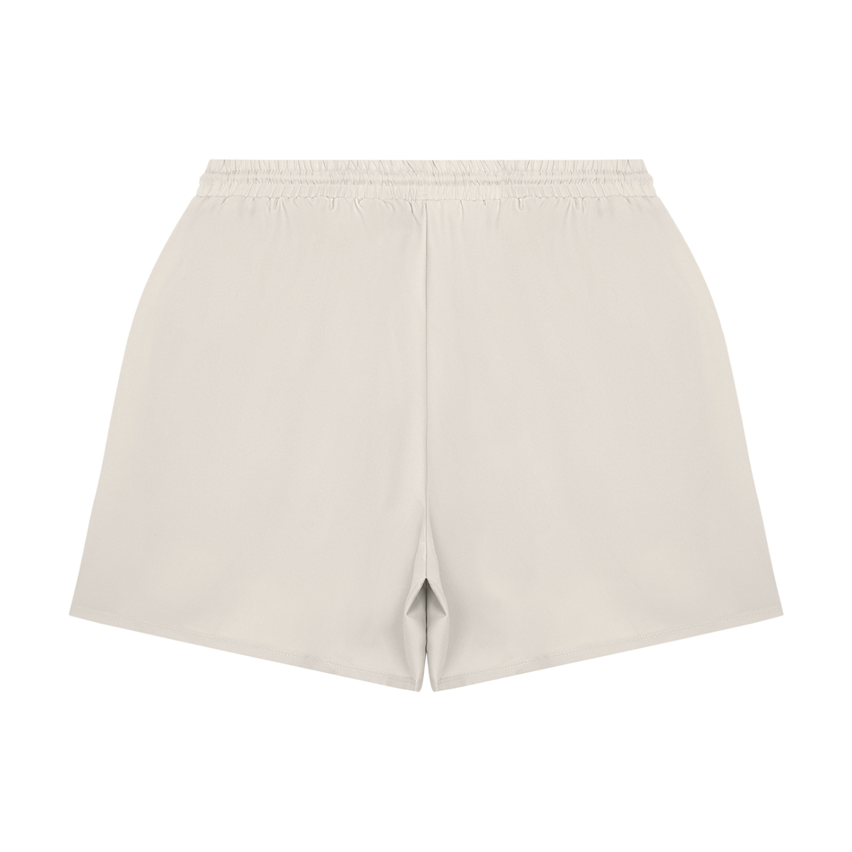 Men's Lined Running Shorts in Pale Khaki, back