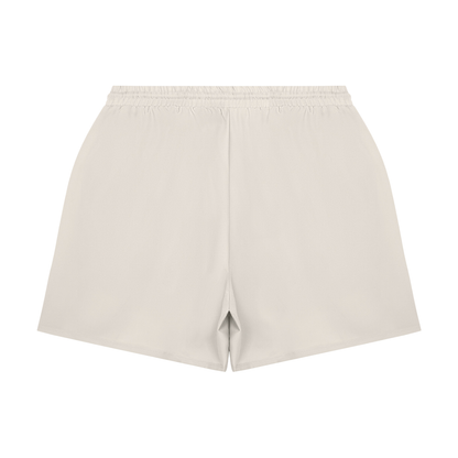Men's Lined Running Shorts in Pale Khaki, back