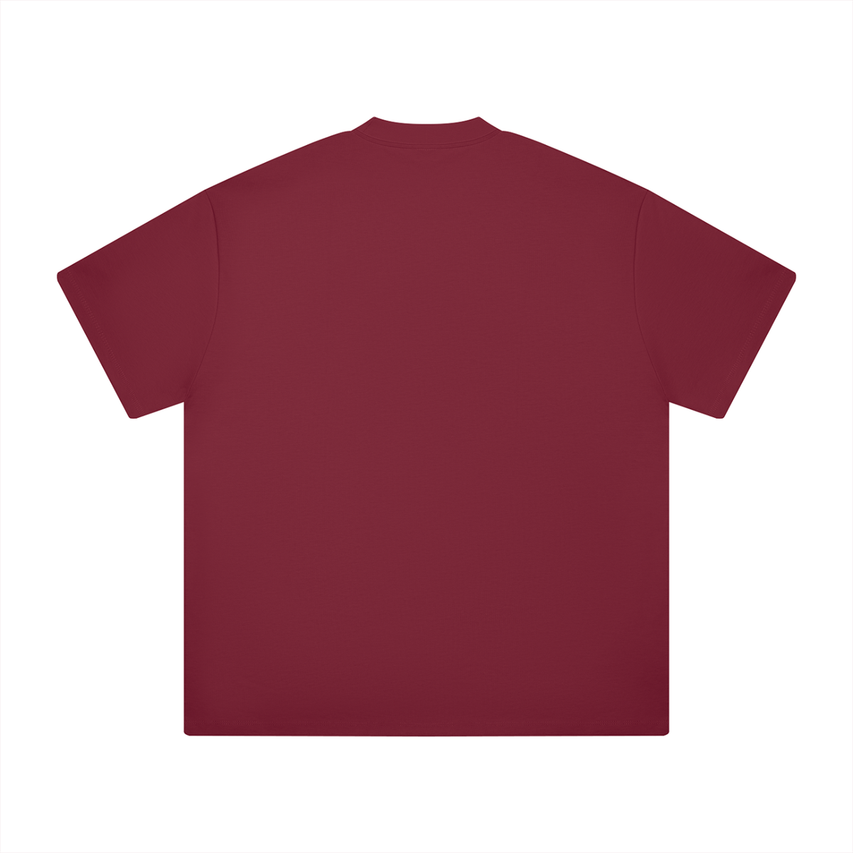 Ultra Heavyweight Tee in Wine Red, back