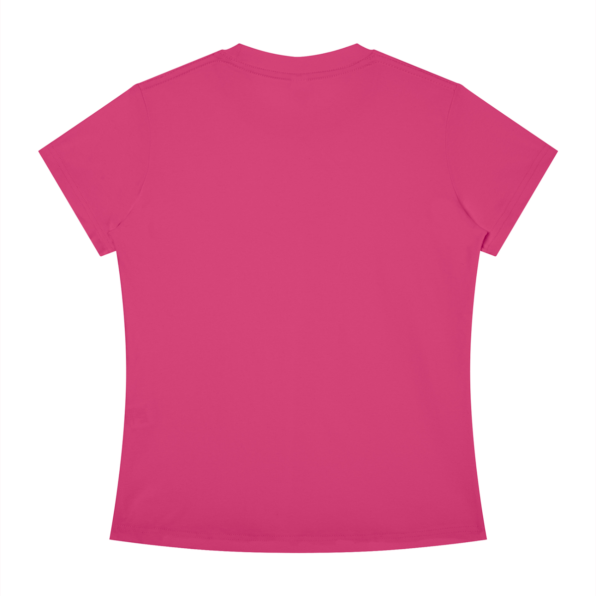 Women's Slim Fit Tee in Rose Red, back