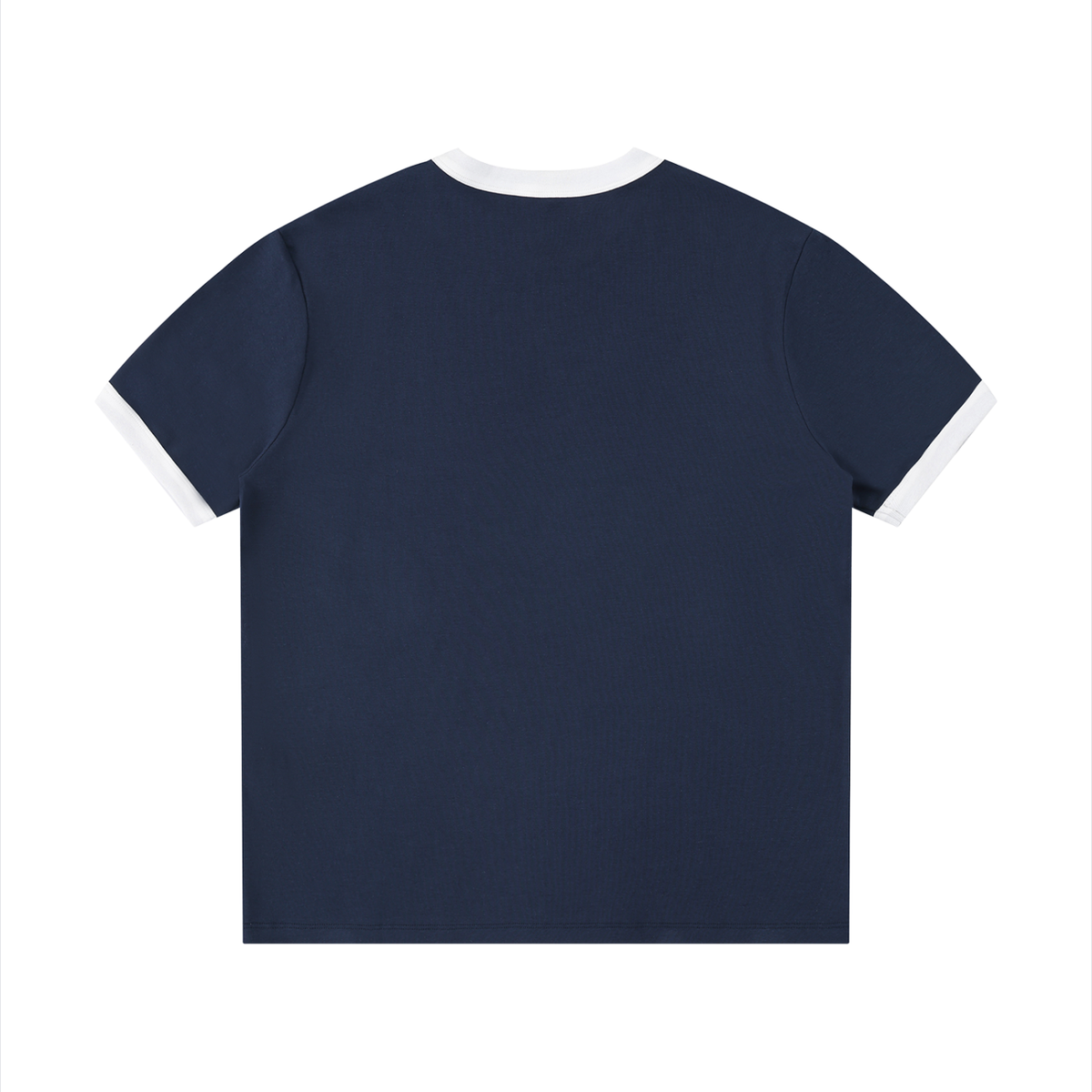 Ringer Tee in Royal Blue with White, back