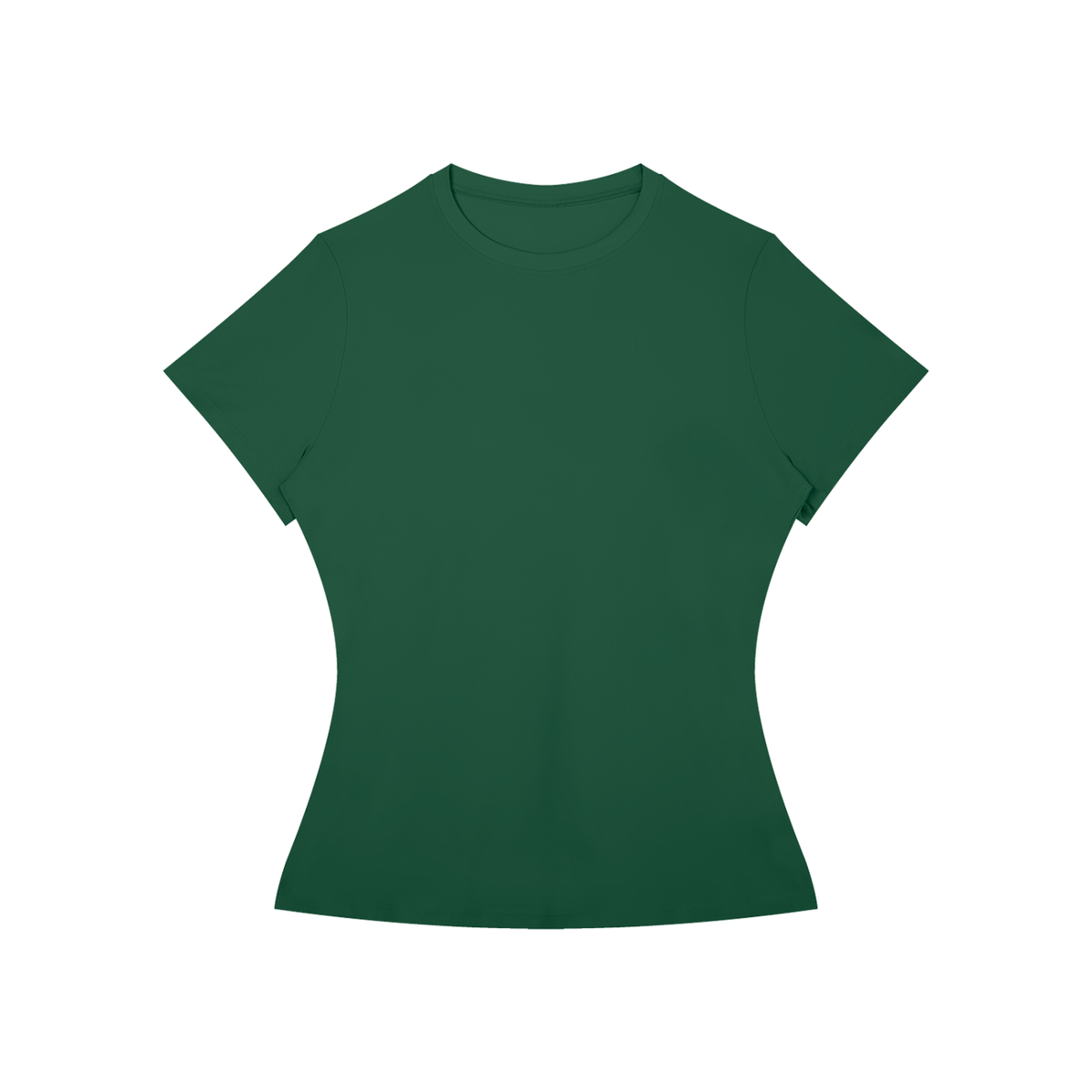 Women's Fitted Training Tee in Blackish Green, front