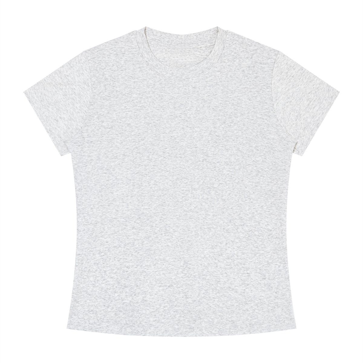 Women's Slim Fit Tee in Oat Grey, front