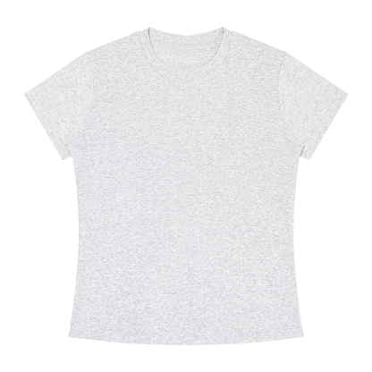 Women's Slim Fit Tee in Oat Grey, front