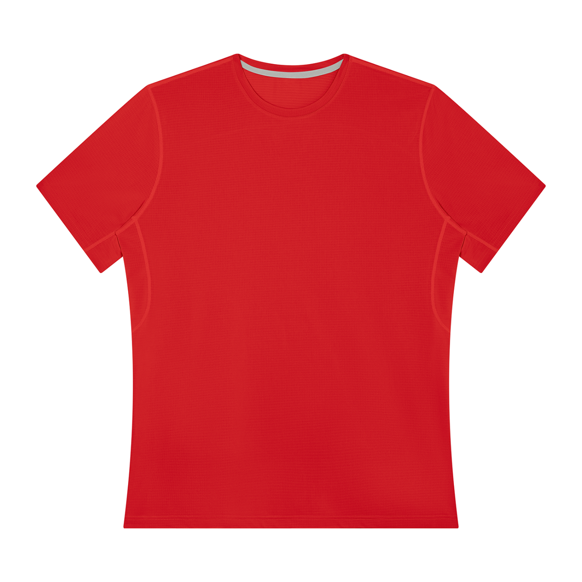 Men's Performance Running Tee in Red, front