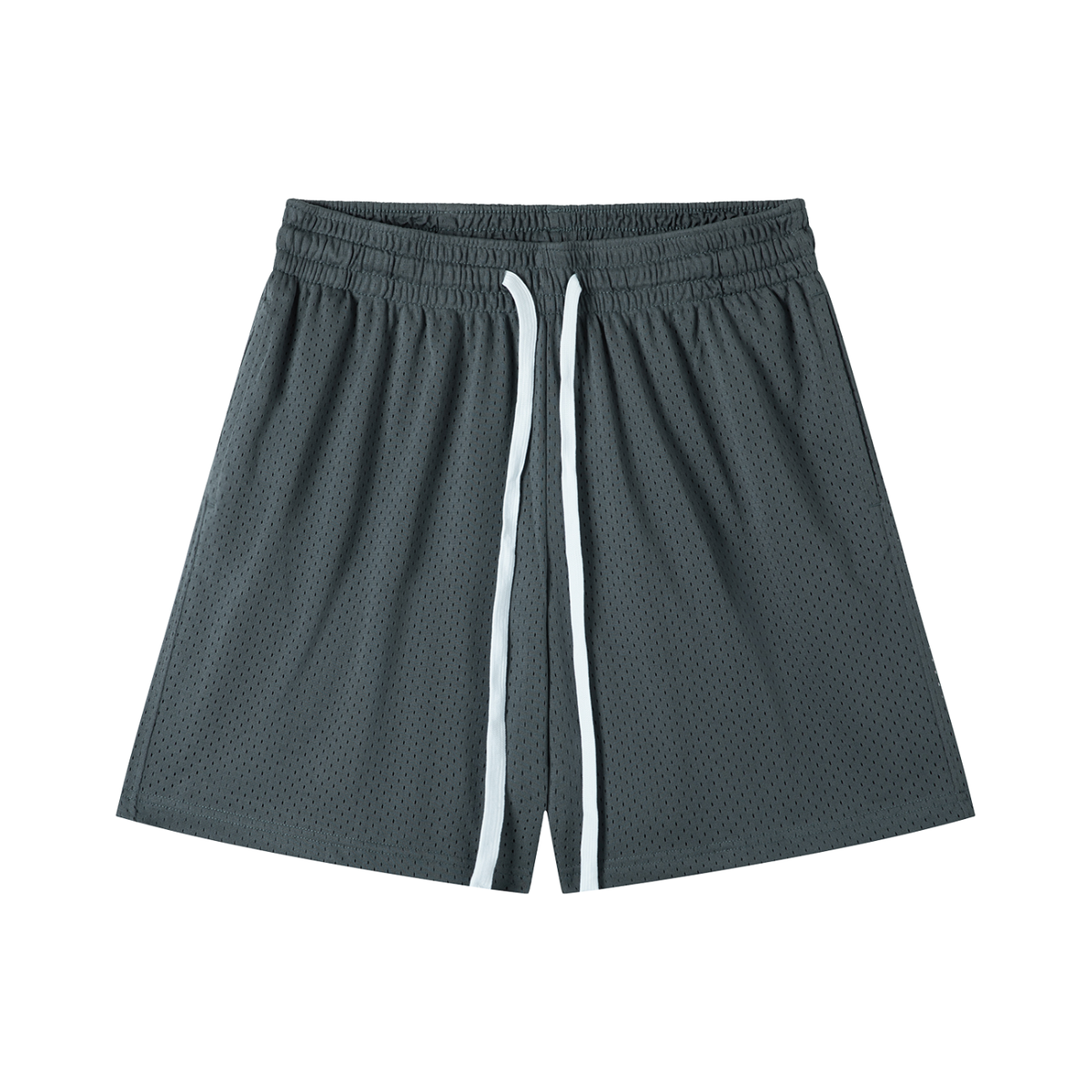 Mesh Training Shorts in Grey, front
