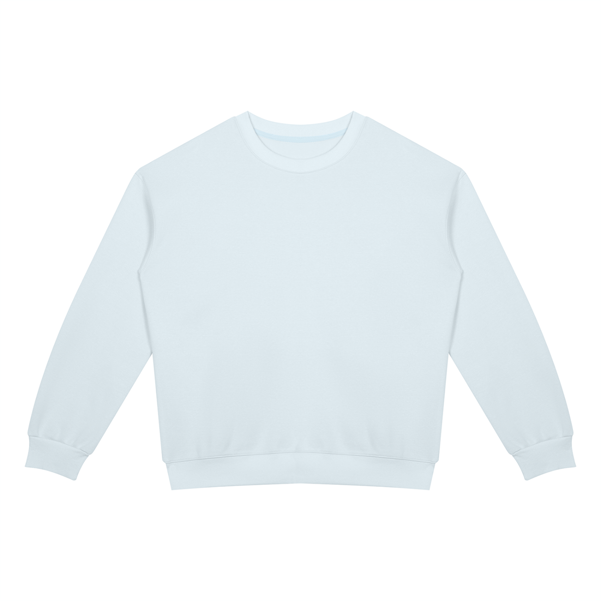 Drop Shoulder Crew Sweatshirt in Sky Blue, front