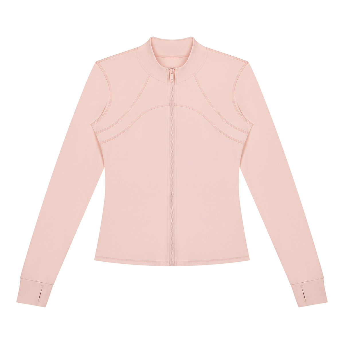 Women's Fitted Training Jacket in Light Pink, front