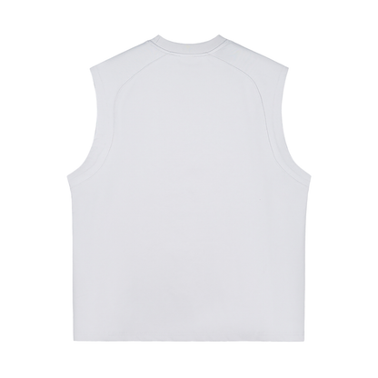 Quick-Dry Cooling Singlet in Light Grey, back