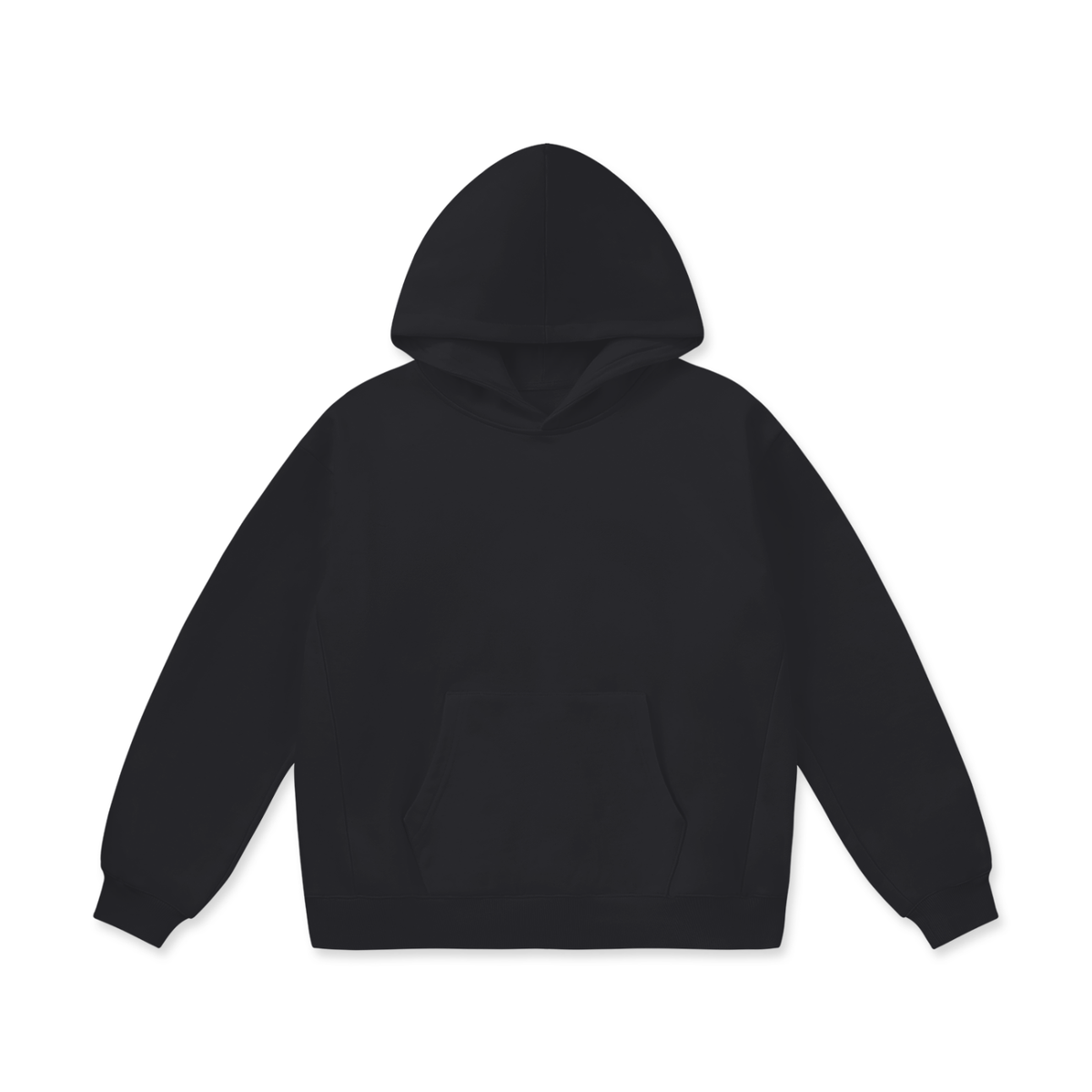 Extra Heavyweight Oversized Hoodie in Black Beauty, front
