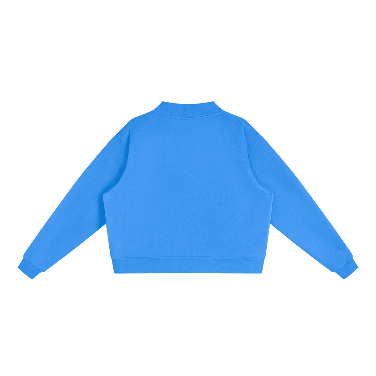Women's Mock Neck Sweatshirt in Blue, back