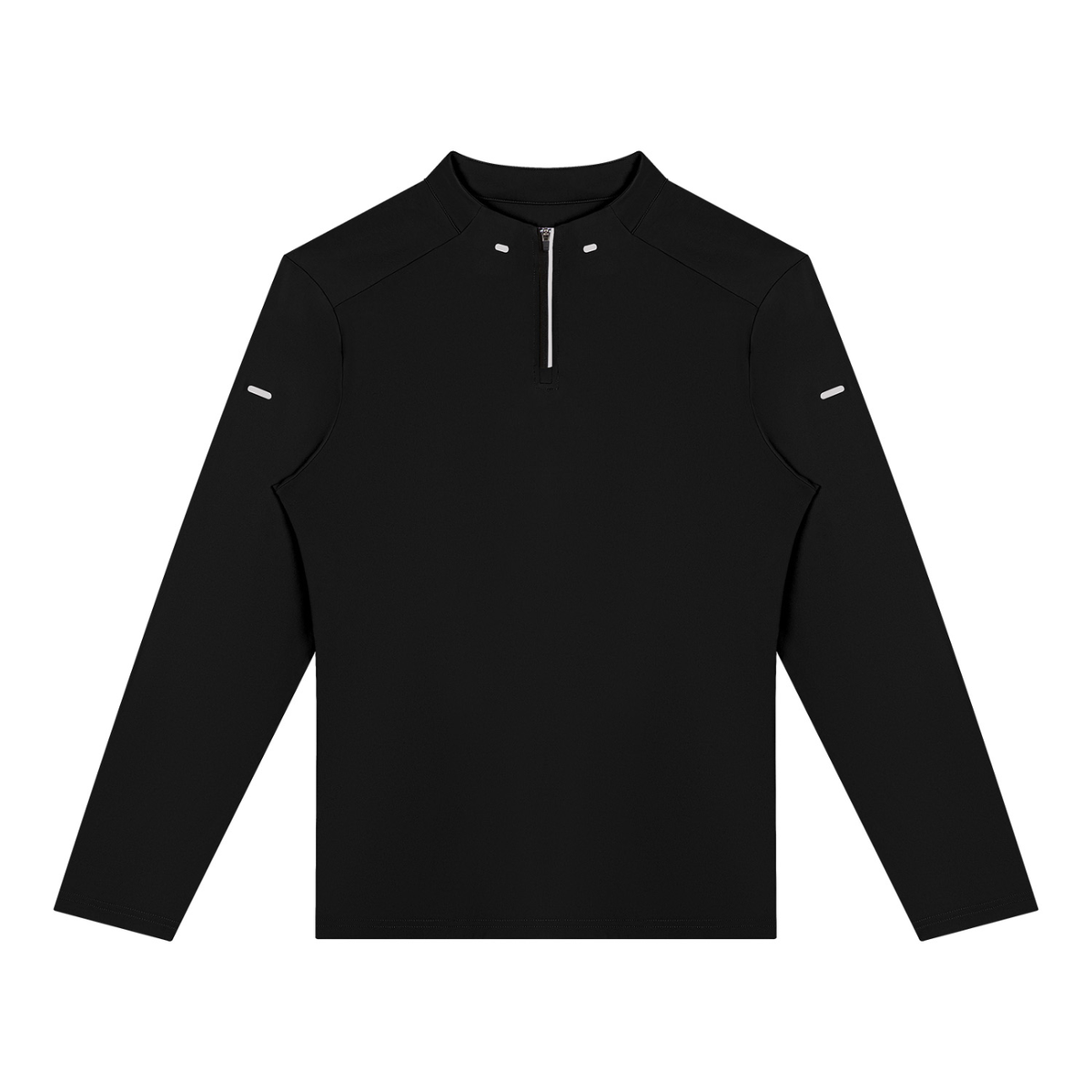 Quarter-Zip Training Top in Black, front