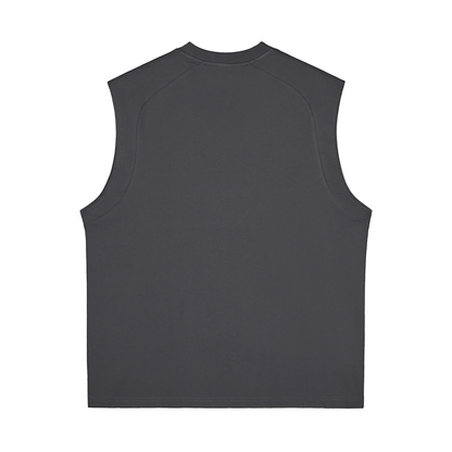 Quick-Dry Cooling Singlet in Dark Grey, back