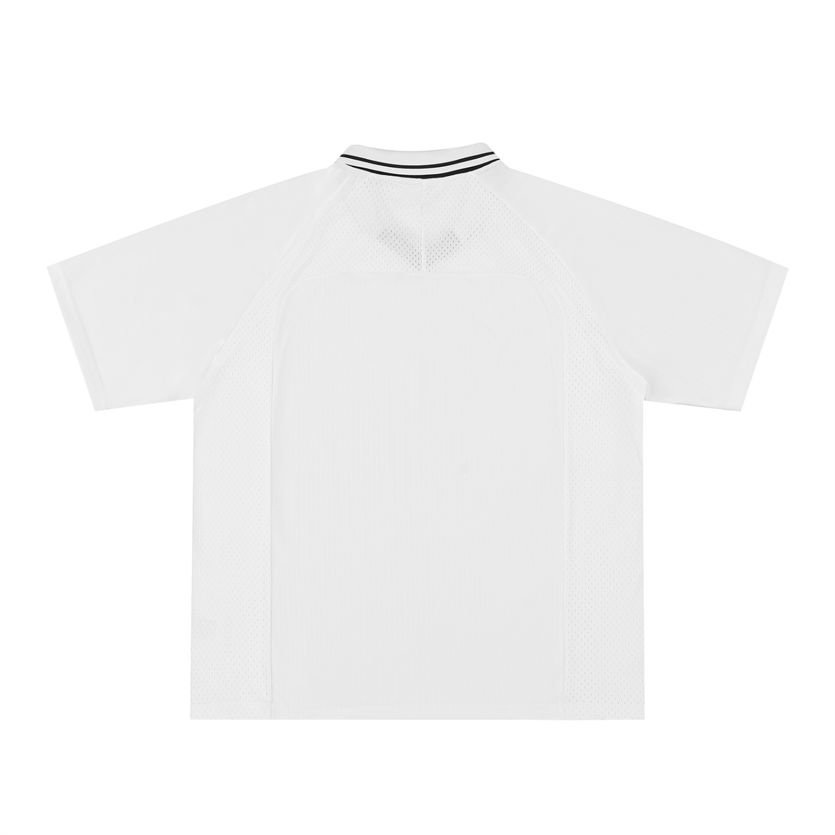 Striped Football Jersey in White, back