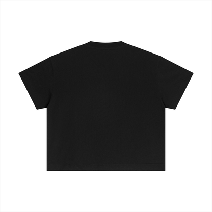 Essential Boxy Tee in Black, back