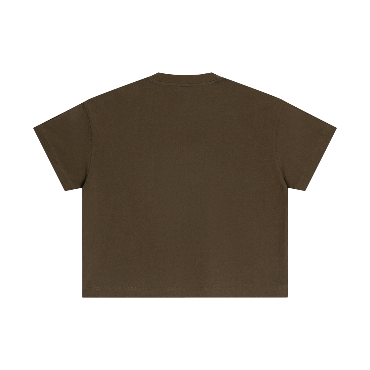 Essential Boxy Tee in Coffee, back