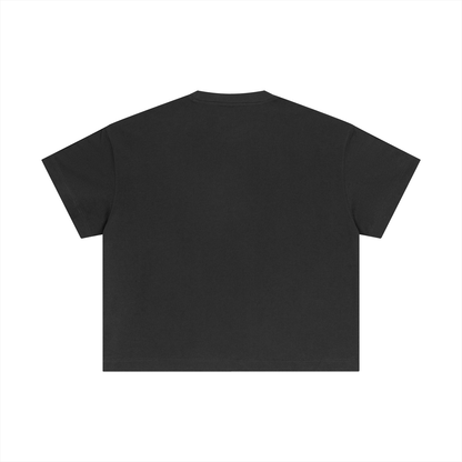 Essential Boxy Tee in Dark Grey, back