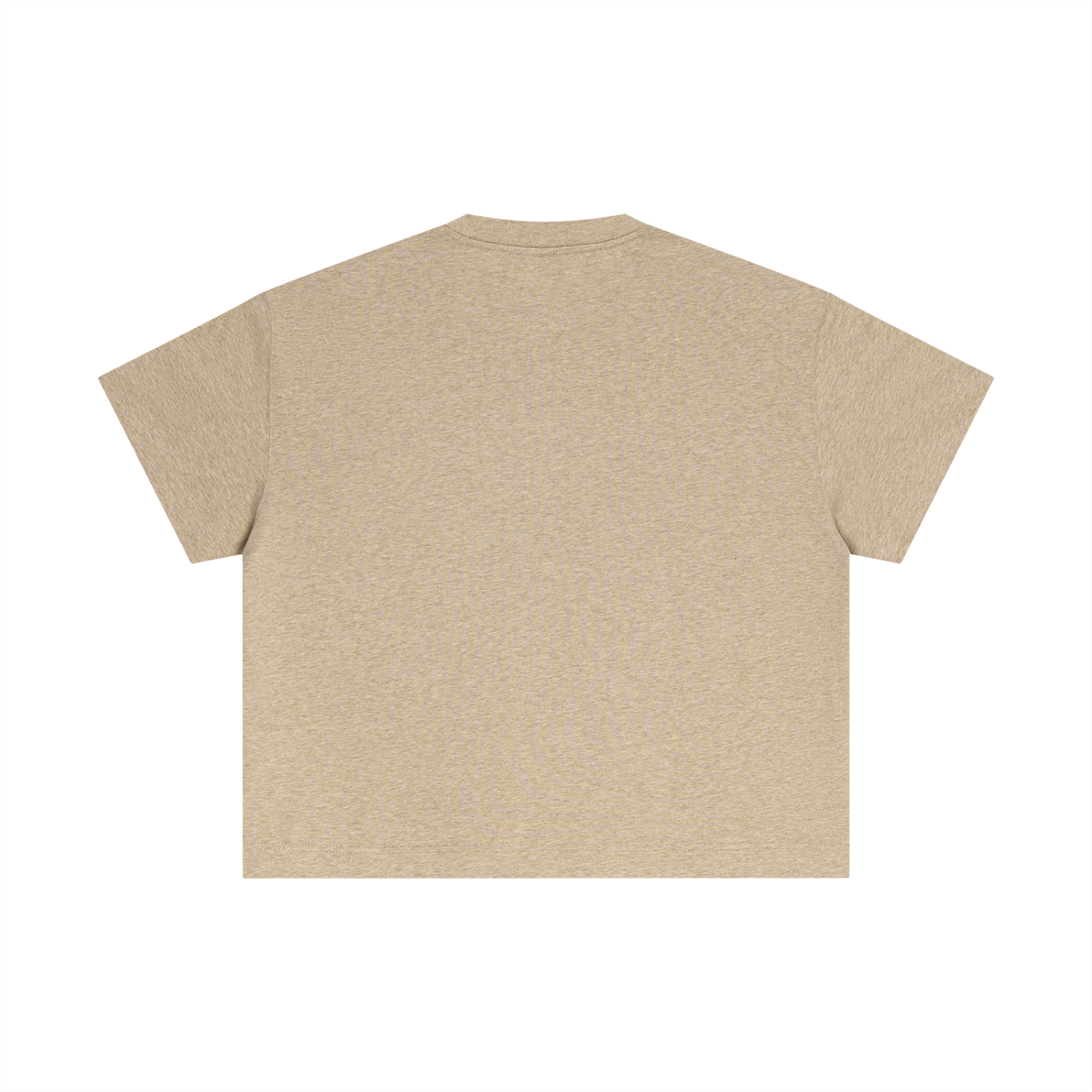 Essential Boxy Tee in Khaki, back