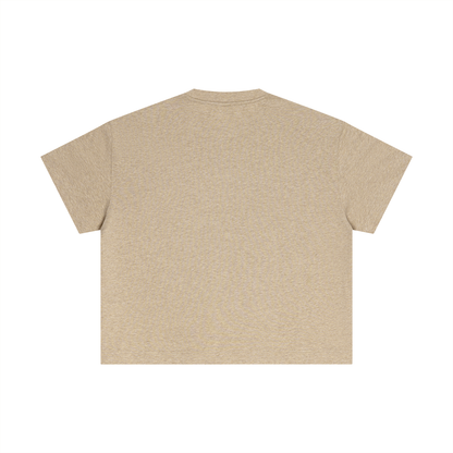 Essential Boxy Tee in Khaki, back