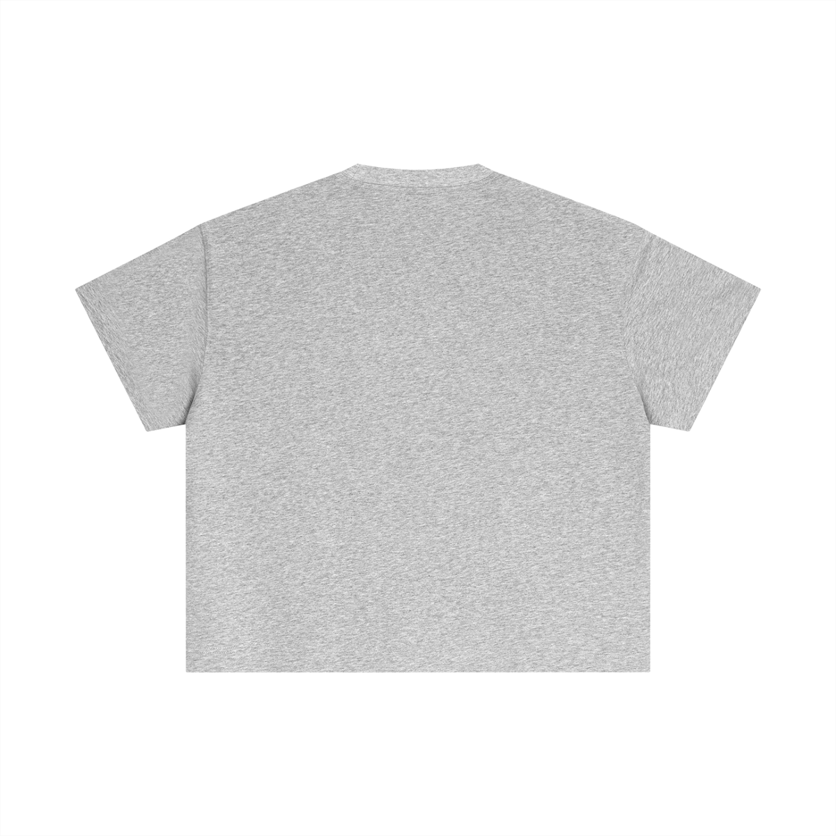 Essential Boxy Tee in Marl Grey, back