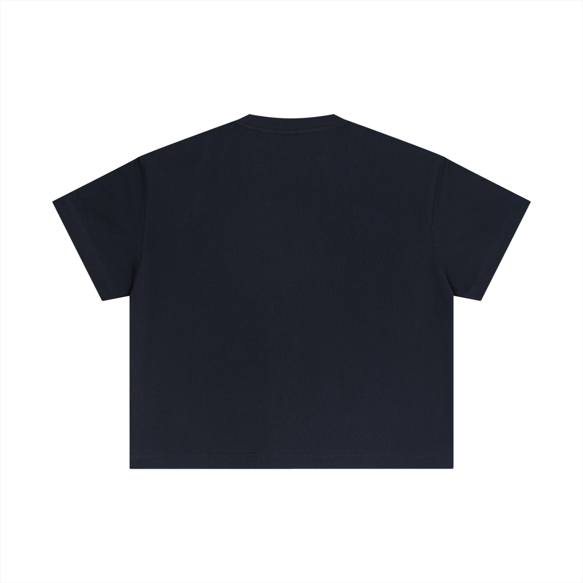 Essential Boxy Tee in Navy, back
