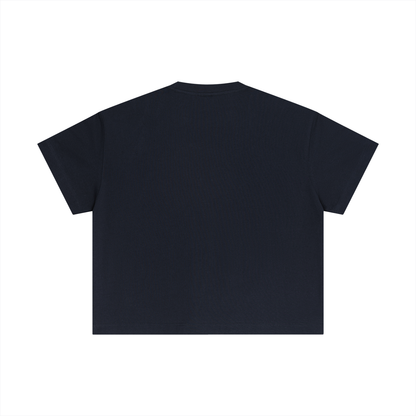 Essential Boxy Tee in Navy, back