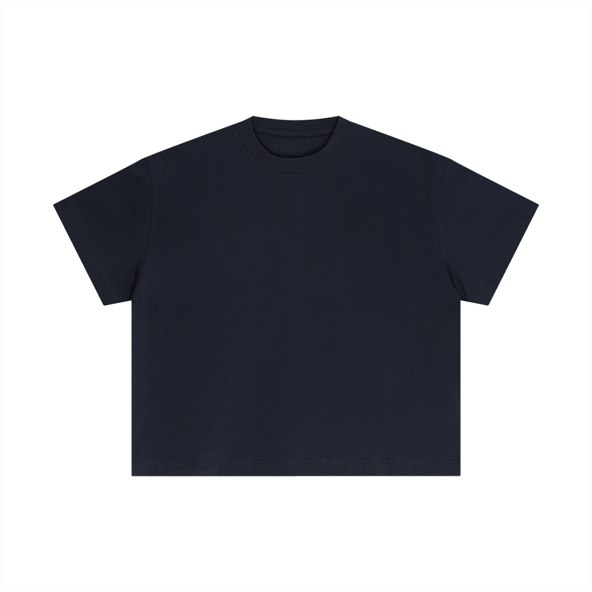 Essential Boxy Tee in Navy, front