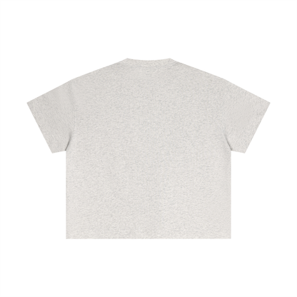 Essential Boxy Tee in Oat Grey, back