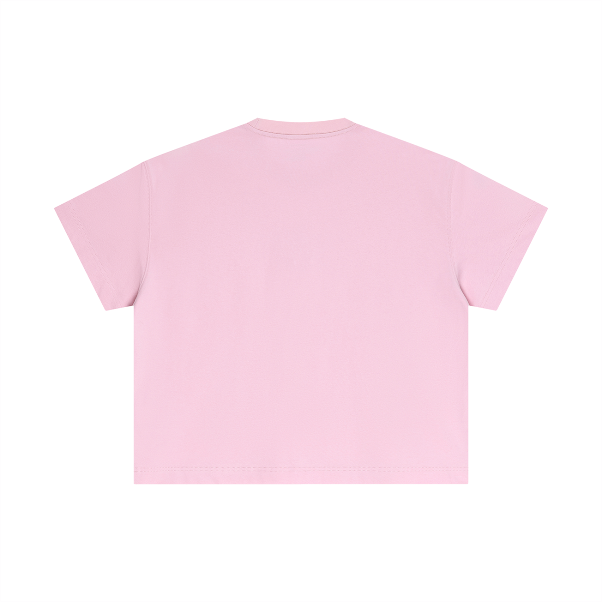 Essential Boxy Tee in Pink, back