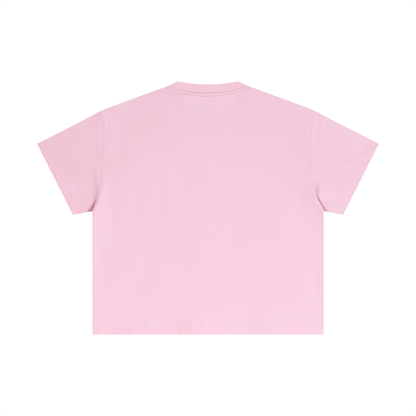 Essential Boxy Tee in Pink, back