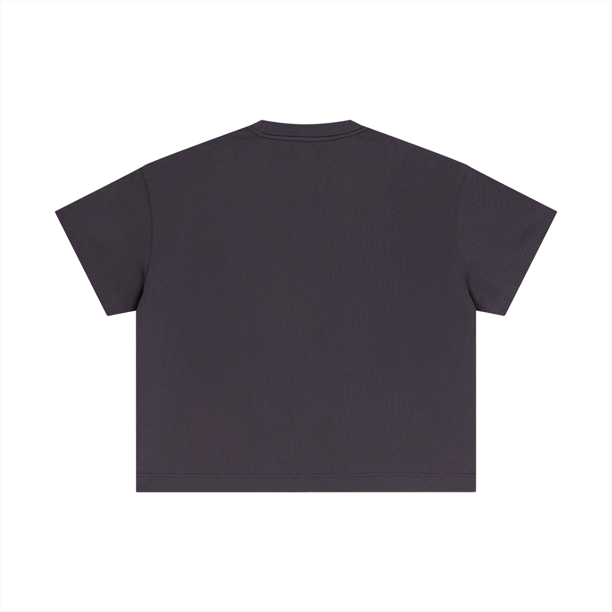 Essential Boxy Tee in Purple, back