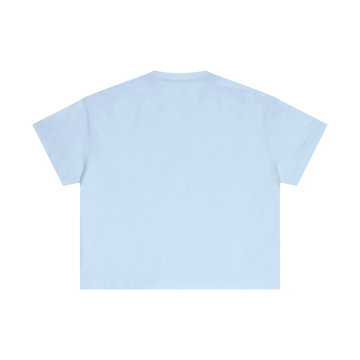 Essential Boxy Tee in Sky Blue, back