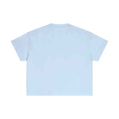 Essential Boxy Tee in Sky Blue, back